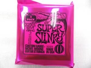 3セットパック　ERNIE BALL　アーニーボール エレキギター弦　Super Slinky スーパースリンキー 09-42　国内正規品