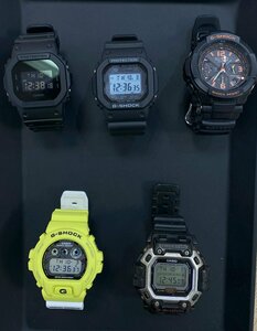 【5AH立10002E】1円スタート★G-SHOCK★ジーショック★デジタル★アナログ★メンズ腕時計★ソーラー★クオーツ★まとめ★5点セット★