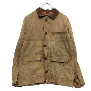 AMERICAN EAGLES OUTFITTERS カバーオール S ブラウン アメリカイーグルアウトフィッターズ ジップアップ 古着卸 アメリカ仕入 a512-5205