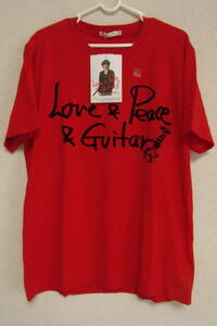 新品タグ付XL 忌野清志郎×仲井戸麗一ChaboユニクロTシャツ[Love & Peace Guitar]UNIQLOコラボUT タイマーズRCサクセションLIVECDVD地味変