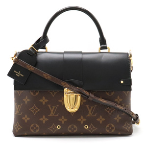 LOUIS VUITTON ルイ ヴィトン モノグラム ワンハンドル フラップバッグ MM ハンドバッグ 2WAY ショルダーバッグ ノワール ブラック M43125