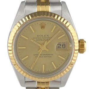 ロレックス ROLEX デイトジャスト 69173 腕時計 SS YG 自動巻き シャンパンゴールド レディース 【中古】