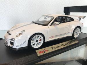 送料無料　1/18 ポルシェ 911 GT3 RS 4.0 ミニカー　マイスト Maisto PORSCHE White ホワイト