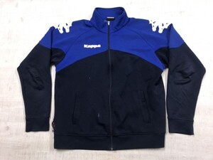 カッパ Kappa スポーツ ウェア トレーニング プラクティス 古着 ジップアップ 切替 ジャージ トラックジャケット メンズ O 青