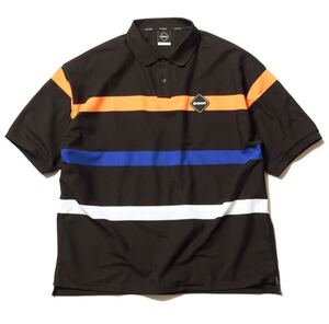 【良品】【レターパックプラス対応】 FCRB f.c real bristol エフシーレアルブリストル SOPHNET ソフネット BORDER BIG POLO ポロシャツ L