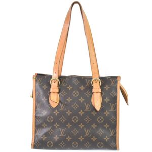 本物 ルイヴィトン LOUIS VUITTON LV ポパンクールオ モノグラム ショルダーバッグ トートバッグ ブラウン M40007