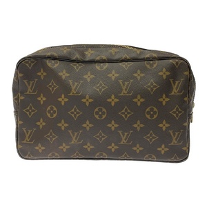 【ジャンク】 LOUIS VUITTON ルイ・ヴィトン M47522 モノグラム PVC トゥルースワレット28 ブラウン 344044 セカンドバッグ