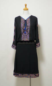 TADASHI SHOJI　タダシショージ　BLACK & MULTI　ワンピース　「２ 」/ ９号程度