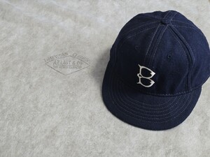 アットラスト Timeworn Atlast B ロゴボールキャップ 7H ブッチャープロダクツ ネイビー B-CAP BUTCHER PRODUCTS アットラスト 帽子 