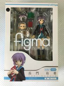 okR510* 未開封 figma 001 長門有希 制服ver. 涼宮ハルヒの憂鬱 マックスファクトリー ※外箱歪み有