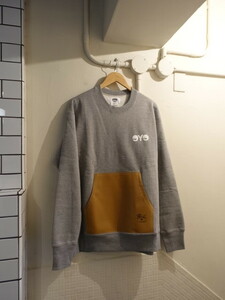 eYe COMME des GARCONS JUNYA WATANABE MAN ジュンヤワタナベ × イルビゾンテ スウェット 部分レザー 未使用 22AW 正規品　IL BISONTE