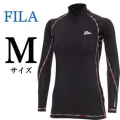 新品 フィラ FILA 長袖 ハイネック コンプレッションウェア M ブラック