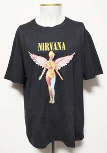 送料無料　【XLサイズ】ニルヴァーナ　NIRVANA　Tシャツ　半袖　ロックバンド　天使　ファンスマ