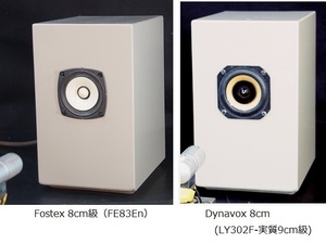 小型SP箱 8cm級　Fostex8cmとDynavox8(9)cmを　＜作品-C12＞