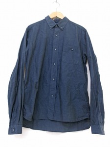 Wardrobe White Mountaineeing ホワイトマウンテニアリング 長袖シャツ ネイビー 1 WR1171102 綿100% Shirt