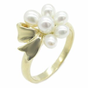 ミキモト パール リング ブランドオフ MIKIMOTO K18（イエローゴールド） リング・指輪 K18 中古 レディース