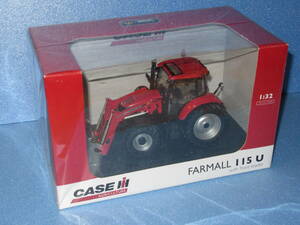 匿名送料無料 ★ダイキャストモデル ミニチュア ☆Case IH AGRICULTURE FARMALL 115 U with front oader 1/32 ★☆箱付属 即決！