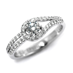 婚約指輪 安い プラチナ ダイヤモンド リング 0.3カラット 鑑定書付 0.315ct Dカラー IFクラス 3EXカット H&C CGL