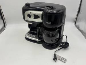 【通電確認済み】 DeLonghi/デロンギ コンビコーヒーメーカー エスプレッソ式 ドリップ式 1.25L BCO261N-B