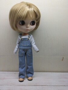 帆布オーバーオール５１１３　ネオブライス　リカちゃん　オビツ　ピュアニーモ　ハンドメイド　アウトフィット　Blythe outfit 