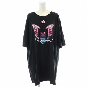 アディダス リオネル メッシ インテル マイアミ Tシャツ Messi Neon Lights T-Shirt T カットソー プリント ロゴ 2XL 黒