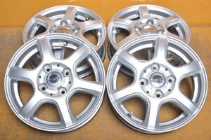 240531500347210　WEZEN　13×4.00B　+42　4穴　PCD100　ハブ径67mm　テーパー　4本セット