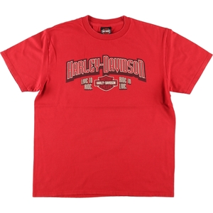 古着 00年代 ハーレーダビッドソン Harley-Davidson モーターサイクル バイクTシャツ メンズL /eaa456858