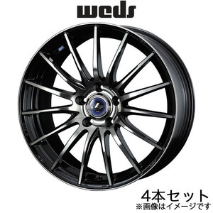 レオニス ナヴィア05 アコード CL7/CL8/CL9 18インチ アルミホイール 4本 ブラックミラーカット/ブラッククリア 0036279 WEDS LEONIS