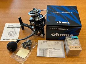 OKUMA ITX-4000H オクマ　アイティーエックス　GOMEXUS ゴメクサス 38mmラウンド型ハンドルノブ　シルバー