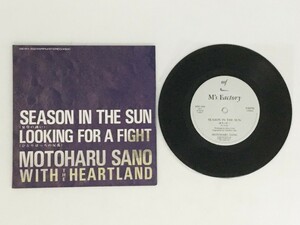 ♭♭♭EPレコード 佐野元春 SEASON IN THE SUN夏草の誘い LOOKING FOR A FIGHTひとりぼっちの反乱