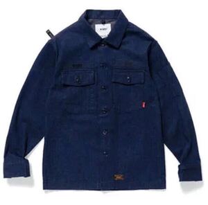 名作 WTAPS 17AW DENIM BUDS LS インディゴ デニム シャツ ダブルタップス