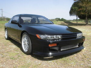 S13シルビアQs RB26DETT 純正電動スライドガラスサンルーフ 書類あり 室内ノーマル 17インチSSRアルミホイール S15純正シート 非公認車両