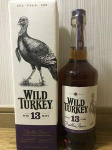 終売品【ワイルドターキー 13年 ディスティラーズ リザーブ】WILD TURKEY 13yo・45.5％・700ml