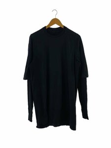 RICK OWENS DRKSHDW◆HUSTLER TEE/長袖Tシャツ/XS/コットン/BLK/無地/DU16F8269-RN