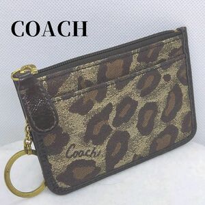 コーチ　ミニポーチ　キーリング付き　COACH