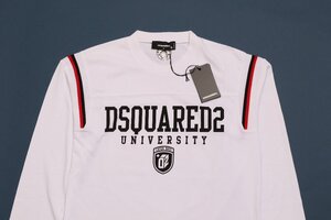 わけあり 汚れ B品 ディースクエアード メンズ ロングスリーブＴシャツ ホワイト サイズM DSQUARED2 S74GD1218 S24658 100 WH