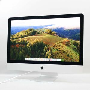 1円スタート Apple iMac (Retina 5K, 27インチ, 2019) (Core i5-8500/メモリ32GB/SSD121GB+HDD2TB(Fusion Drive)/macOS 14)