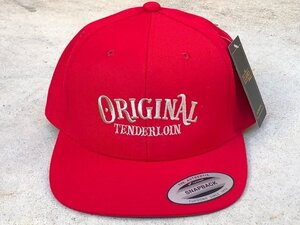 1円～1スタ 新品 正規品TENDERLOIN テンダーロイン CAP OT フラット バイザー ベースボール キャップ Original オリジナル RED レッド