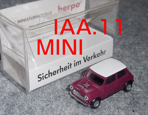 IAA別注 11 1/87 ミニ クーパー パープル 白 MINI COOPER