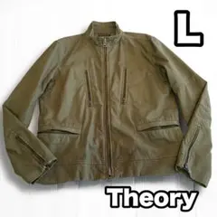 Theory ブルゾン ライダースジャケット ジップブルゾン L オリーブ