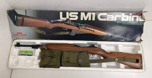 【マルシン US M1 Carbine カービン エアガン】木製/カートリッジ付/ミリタリー /外箱付/コレクション/A71-059