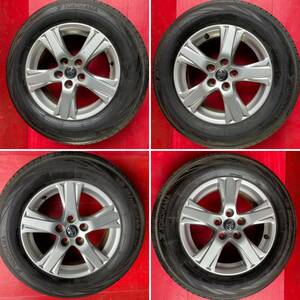 ヨコハマ BluEarth RV-02 215/65R16 トヨタ 30系アルファード　ヴェルファイア純正　アルミホイール 6.5J 5穴 114.3 +33 4本　（6/1250）