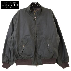 新品/24年製 BARACUTA バラクータ ｘBarbourバブアー 242MWX2327 G9 スタンドカラー ワックス コットン ブルゾン L オリーブ メンズ