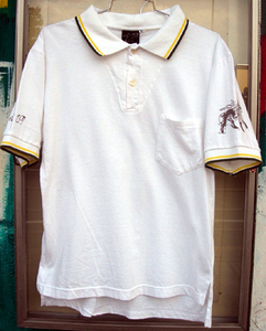 Jamaican Line Polo Shirts ジャマイカ・ライン ポロシャツ レゲエ ホワイト M