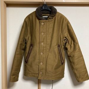 【美品】TROPHY CLOTHING トロフィークロージング N-1 デッキジャケット カーキ サイズ40 日本製