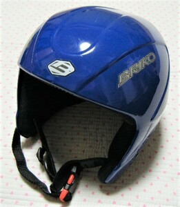 ブリコ　BRIKO　ALPEN SKIERS　アルペンスキー&スノーボード用ヘルメット　青系　頭囲サイズ 54㌢　ジュニア/キッズ用　本体：ABS強化樹脂