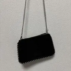 ZARA スタッズ付きウォレット型ショルダーバッグ レディース