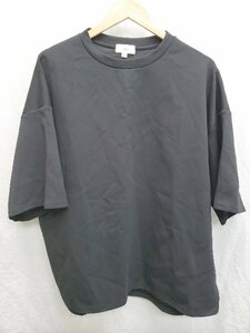 ◇ LILL リル 五分袖 Tシャツ カットソー サイズM ブラック メンズ P