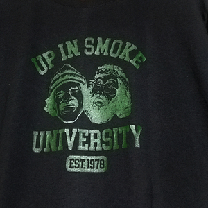 送込 【Cheech & Chong】UP IN SMOKE UNIVERSITY★愉快な二人★ブラック★S~XLサイズ