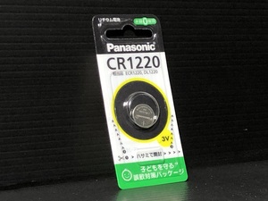 ★安心のPanasonic★ CR1220 ボタン電池 検）キーレス セキュリティー リモコン コントローラー スイッチ